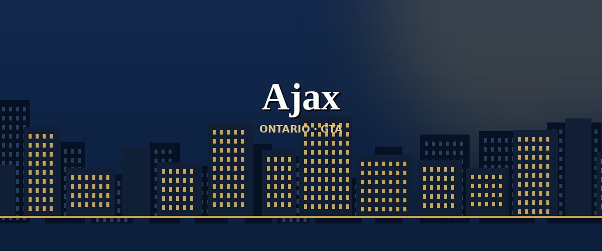 Ilustración del horizonte de Ajax, Ontario