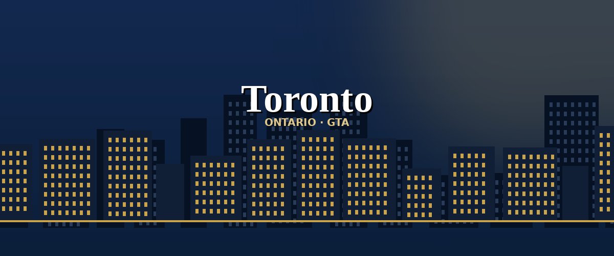 Ilustración del horizonte de Toronto, Ontario