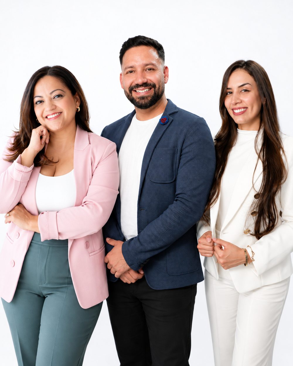Natalia Rendón Barco with part of her trusted team